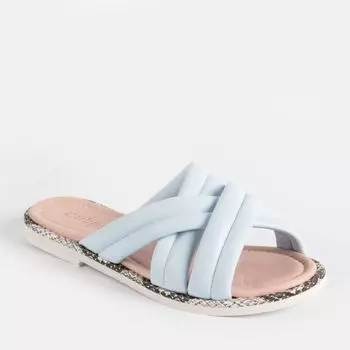 Голубые кожаные сабо Calipso