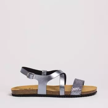 Голубые сандалии из эко-кожи Velvet