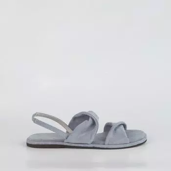 Голубые сандалии из искусственного велюра Calipso