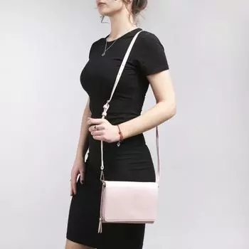 Розовая сумка из эко-кожи Calipso