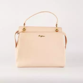 Бежевая сумка из эко-кожи Calipso