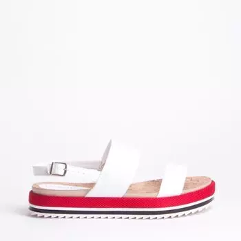 Белые босоножки из эко-кожи Beira rio