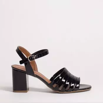 Черные босоножки из эко-кожи Calipso