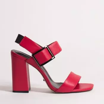 Красные кожаные босоножки Calipso
