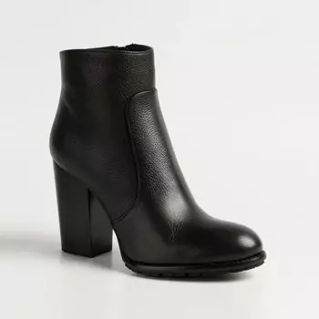Черные кожаные ботильоны Calipso