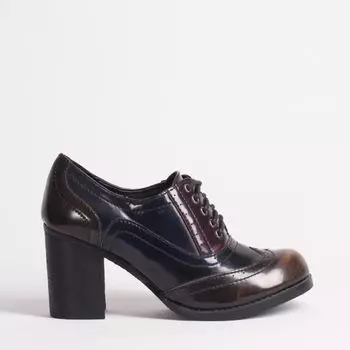 Коричневые ботильоны из эко-кожи Velvet