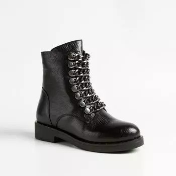 Черные кожаные ботинки Calipso