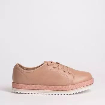 Пудра или Nude кожаные полуботинки Beira rio