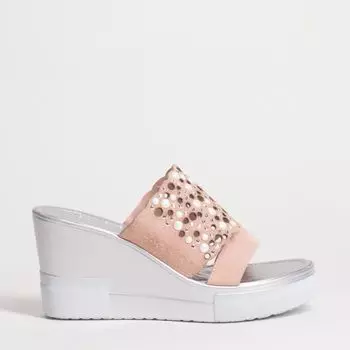 Розовые сабо из эко-кожи Calipso