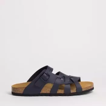 Синие сабо из эко-кожи Velvet