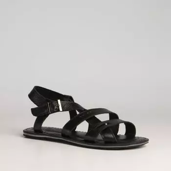 Черные кожаные сандалии Calipso