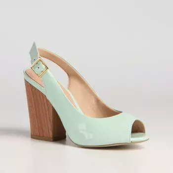 Бирюзовые туфли из эко-кожи Calipso