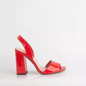 Красные лаковые босоножки Calipso