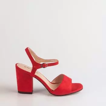 Красные текстильные босоножки Calipso