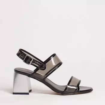 Черные лаковые босоножки Calipso