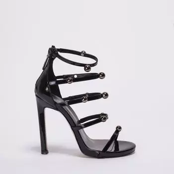 Черные лаковые босоножки Calipso