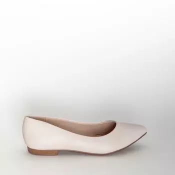 Молочные балетки из эко-кожи Beira rio