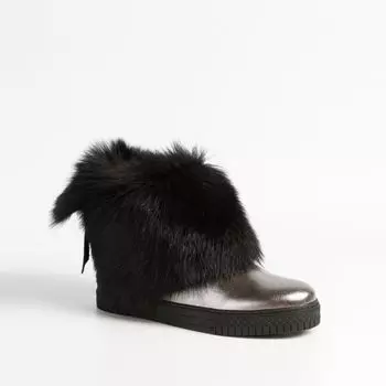 Никелевые кожаные угги Calipso