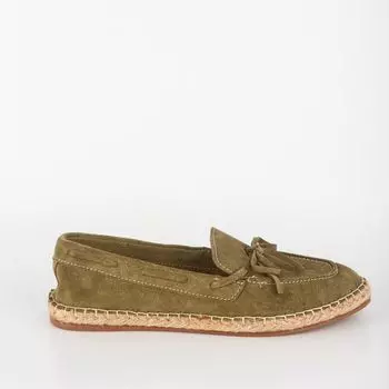 Оливковые эспадрильи из спилка Calipso