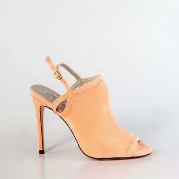 Персиковые босоножки из искусственного велюра Calipso