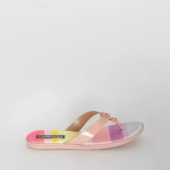 Персиковые лаковые сабо Beira rio