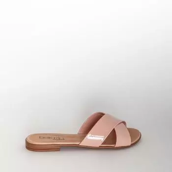 Пудровые лаковые сабо Beira rio