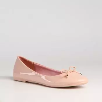 Розовые балетки из эко-кожи Calipso