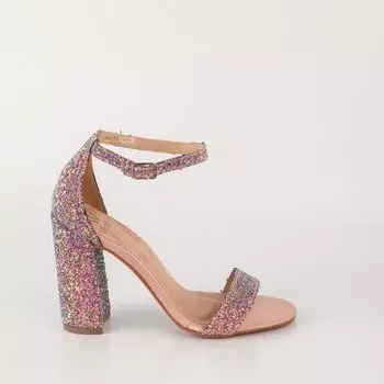 Розовые кожаные босоножки Velvet