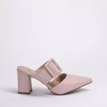 Розовые сабо из эко-кожи Velvet