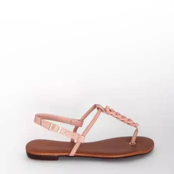 Розовые сандалии из эко-кожи Moleca