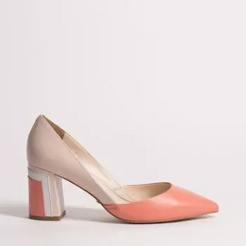 Розовые кожаные туфли Calipso