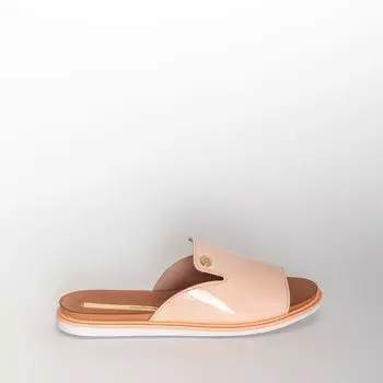 Розовые лаковые сабо Moleca