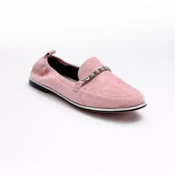 Розовые лоферы из искусственного велюра Calipso