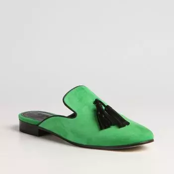 Зеленые сабо из натурального велюра Calipso