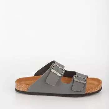 Серые сабо из эко-кожи Velvet