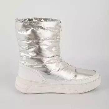 Серебристые текстильные полусапоги Calipso