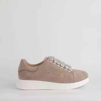 Серые кеды из натурального нубука Calipso