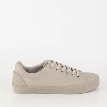 Серые кожаные кеды Calipso