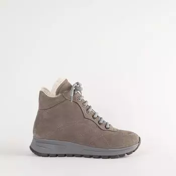 Серые кроссовки из натурального велюра Calipso