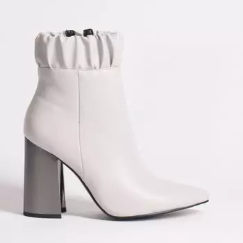 Серые полусапоги из эко-кожи Calipso