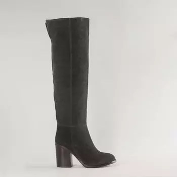 Серые сапоги из спилка Calipso