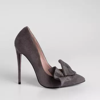 Серые туфли из искусственного велюра Calipso