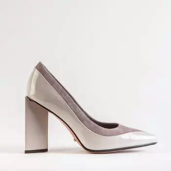 Серые туфли из натурального велюра Calipso