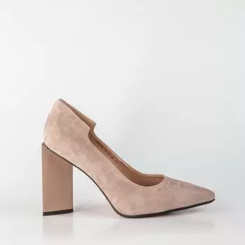 Серые туфли из натурального велюра Calipso