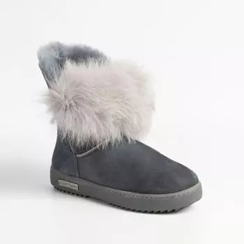 Серые угги из натурального велюра Calipso