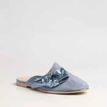 Голубые сабо из натурального велюра Calipso