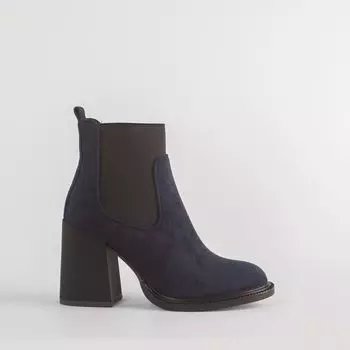Синие ботильоны из искусственного велюра Calipso
