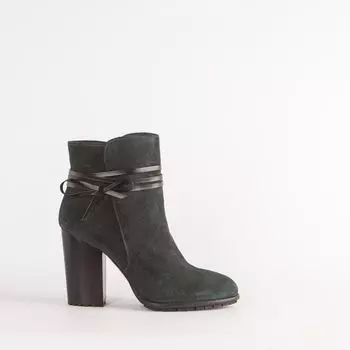 Синие ботильоны из спилка Calipso