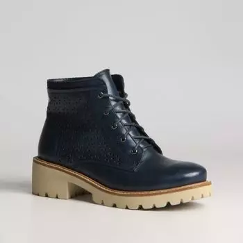 Синие ботинки из эко-кожи Calipso