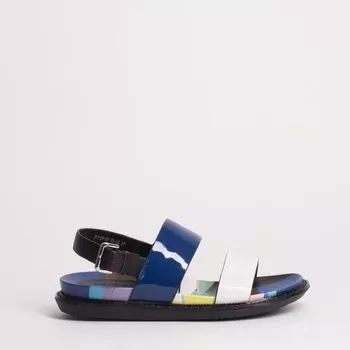 Синие лаковые сандалии Calipso